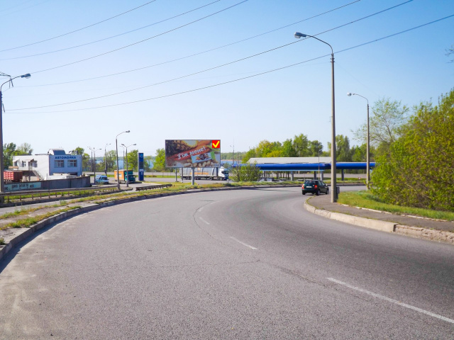 Щит 6x3,  Кайдацький міст – АЗС, розподілювач (з'їзд на Правий берег)