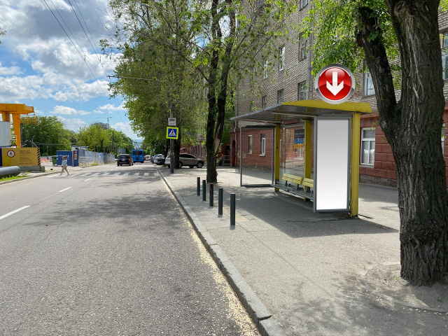 Зупинка 0.75x1.98,  Пр.Дмитра Яворницького, біля буд.17, після пр.Гагаріна