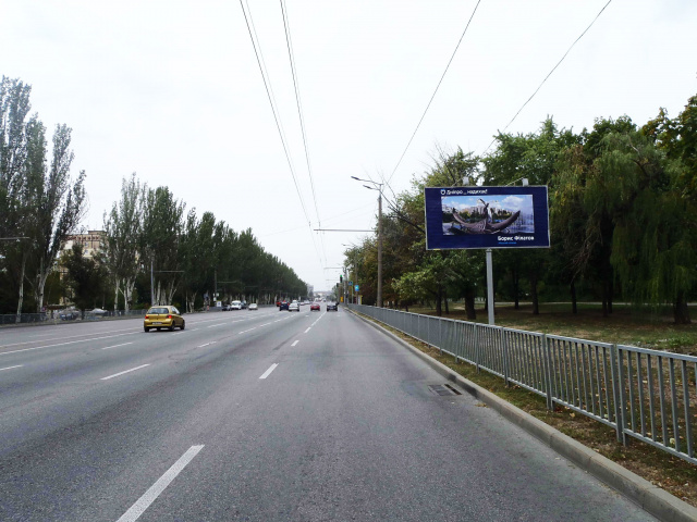 Щит 6x3,  вул.Набережна Заводська, Червоний камінь, до ж/м "Парус", Покровський, з центру