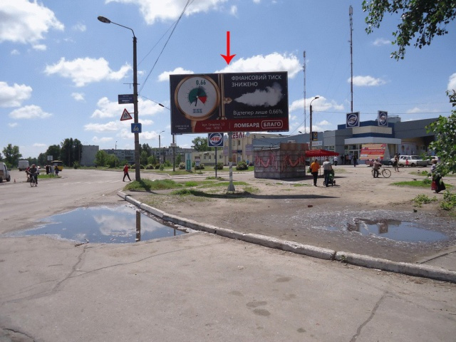 Щит 6x3,  пр.Гагаріна, біля "АТБ", з центру
