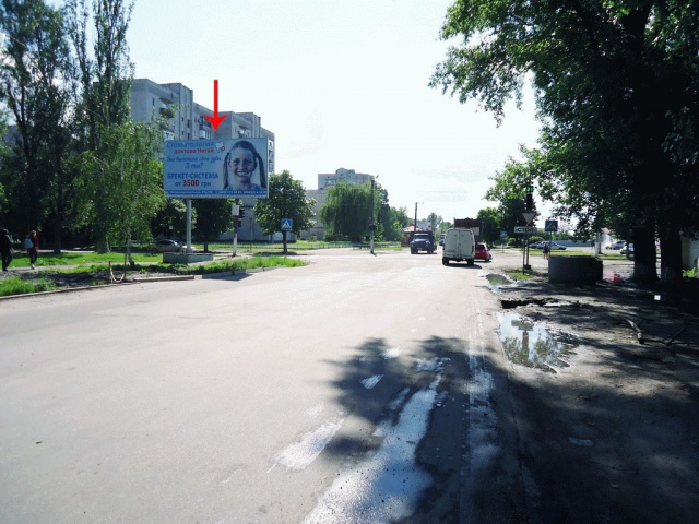 Щит 6x3,  вул.Центральна, біля вул.Степового Фронту, "КАПИ", з центру