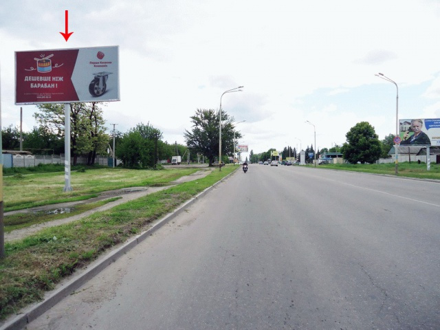 Щит 6x3,  вул.Дніпровська, 320, в центр