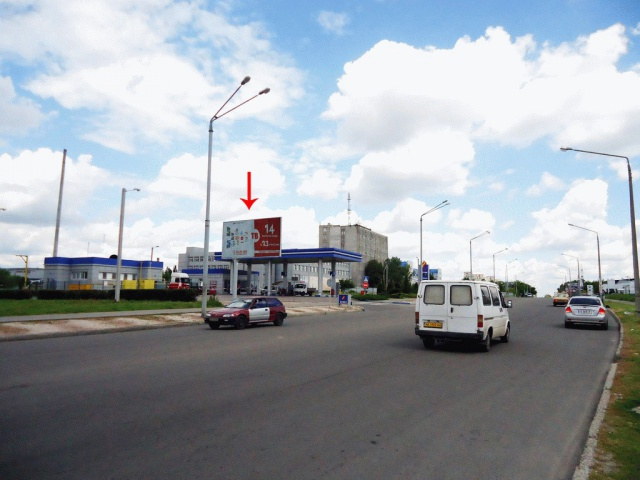 Щит 6x3,  вул.Панікахи, 1, біля "АТБ-маркет", заїзд з Запорізького шосе, до центру