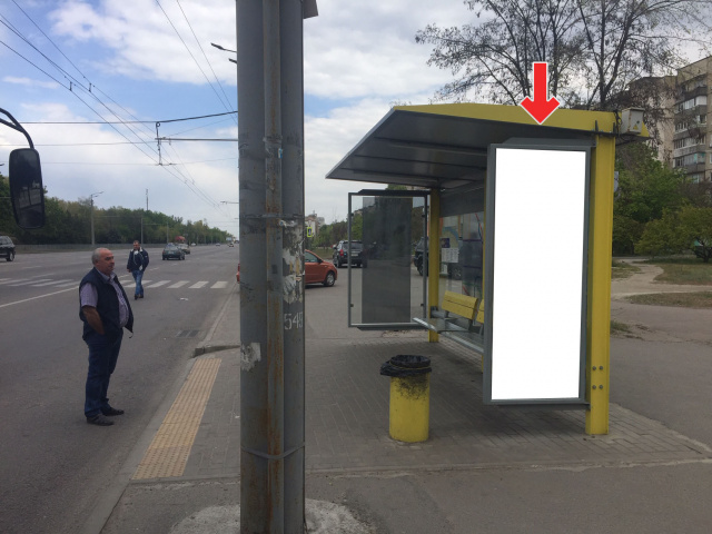 Зупинка 0.75x2.03,  Вул.Набережна Заводська, біля буд.133