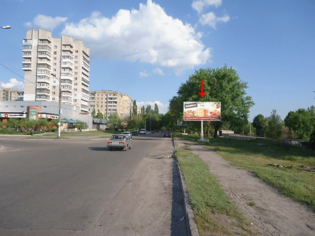 Щит 6x3,  пр.Металургів, біля бульвару Будівельників в центр
