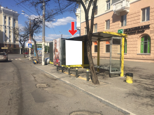 Зупинка 1.66x2.16,  Пр.Дмитра Яворницького, біля буд.125