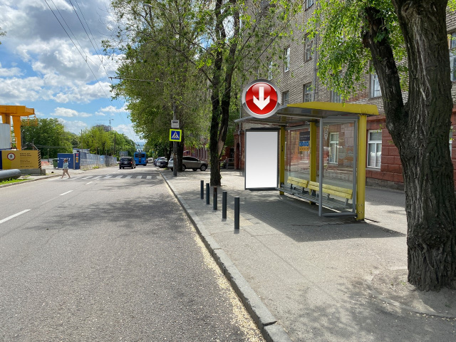 Зупинка 1.15x1.98,  Пр.Дмитра Яворницького, біля буд.17, після пр.Гагаріна