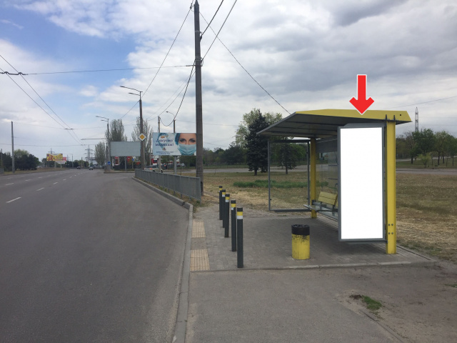 Зупинка 0.75x2.03,  Вул.Набережна Заводська, навпроти буд.76