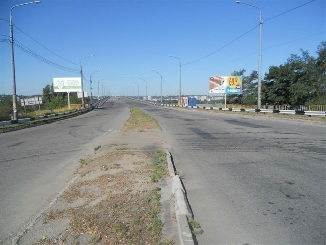 Щит 6x3,  Південний міст, в'їзд зі сторони Приднепровска
