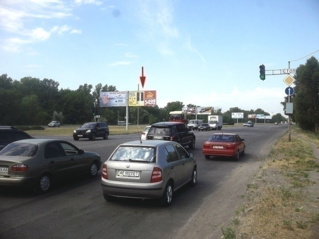 Щит 6x3,  вул.Сонячна Набережна, 108, світлофор (розподілювач в районі повороту на Рибальське)