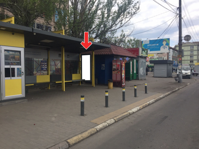 Зупинка 0.8x1.91,  Пр.Петра Калнишевського, біля буд.36А