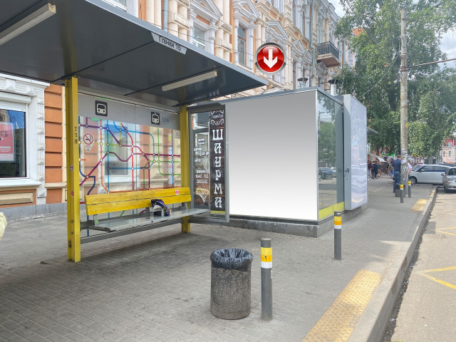 Зупинка 2.02x2.44,  Вул.Глінки, 15, біля бульв.Європейський (подвійна) -3-