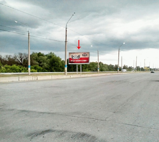 Щит 6x3,  Лівобережний мостовий перехід, в бік Лівого берега, розподілювач, з центру