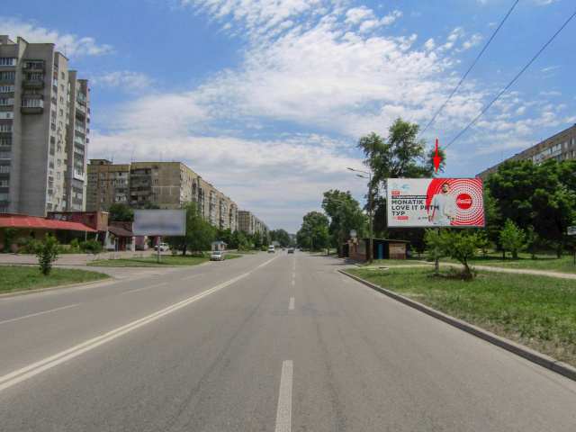 Щит 6x3,  вул.Метробудівська – вул.Набережна Заводська Червоний Камінь, Парус