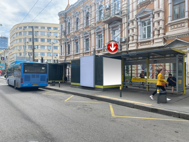 Зупинка 2.1x2.3,  Вул.Глінки, 15, біля бульв.Європейський (подвійна) -3-