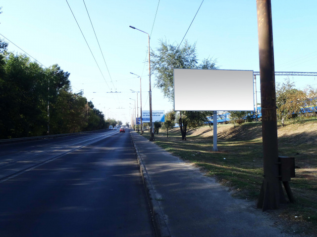 Щит 6x3,  пр.Мануйлівський, в'їзд на Амурський міст, до центру