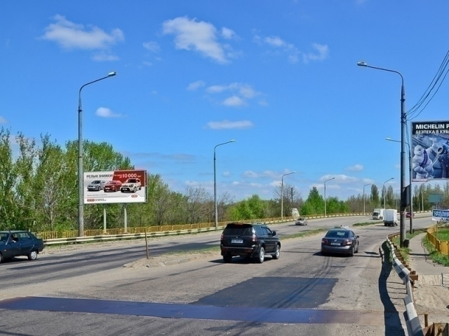 Щит 6x3,  Південний міст, виїзд до Придніпровська