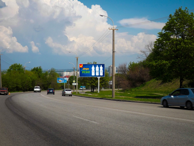 Щит 6x3,  вул.Космічна – вул. Олександра Кукурби (вул.Космонавта Комарова)