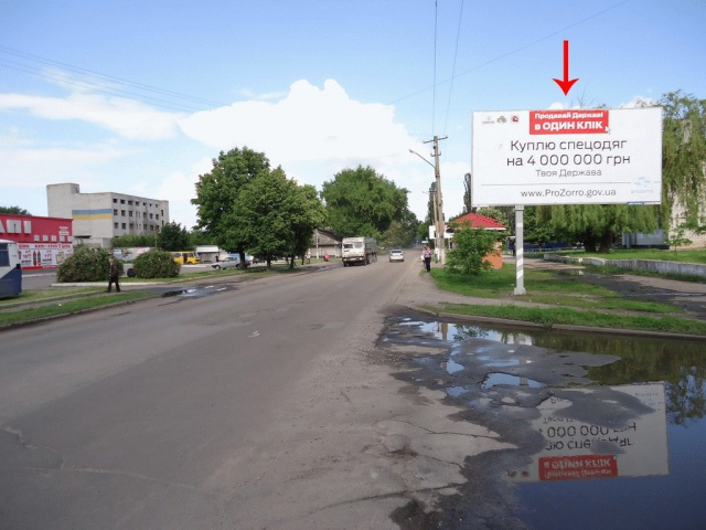 Щит 6x3,  вул.Степового Фронту, 36 біля "КАПИ", з центру
