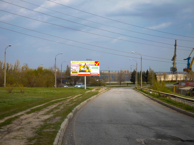Щит 6x3,  Кайдацький міст – пр.Свободи, розподілювач (з'їзд з Лівого берегу)
