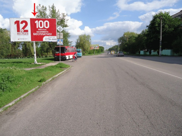 Щит 6x3,  вул.Героїв Украини, біля вул.Перемоги, в центр